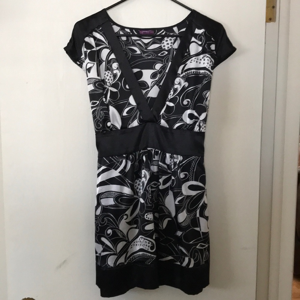 Black and White Blouse